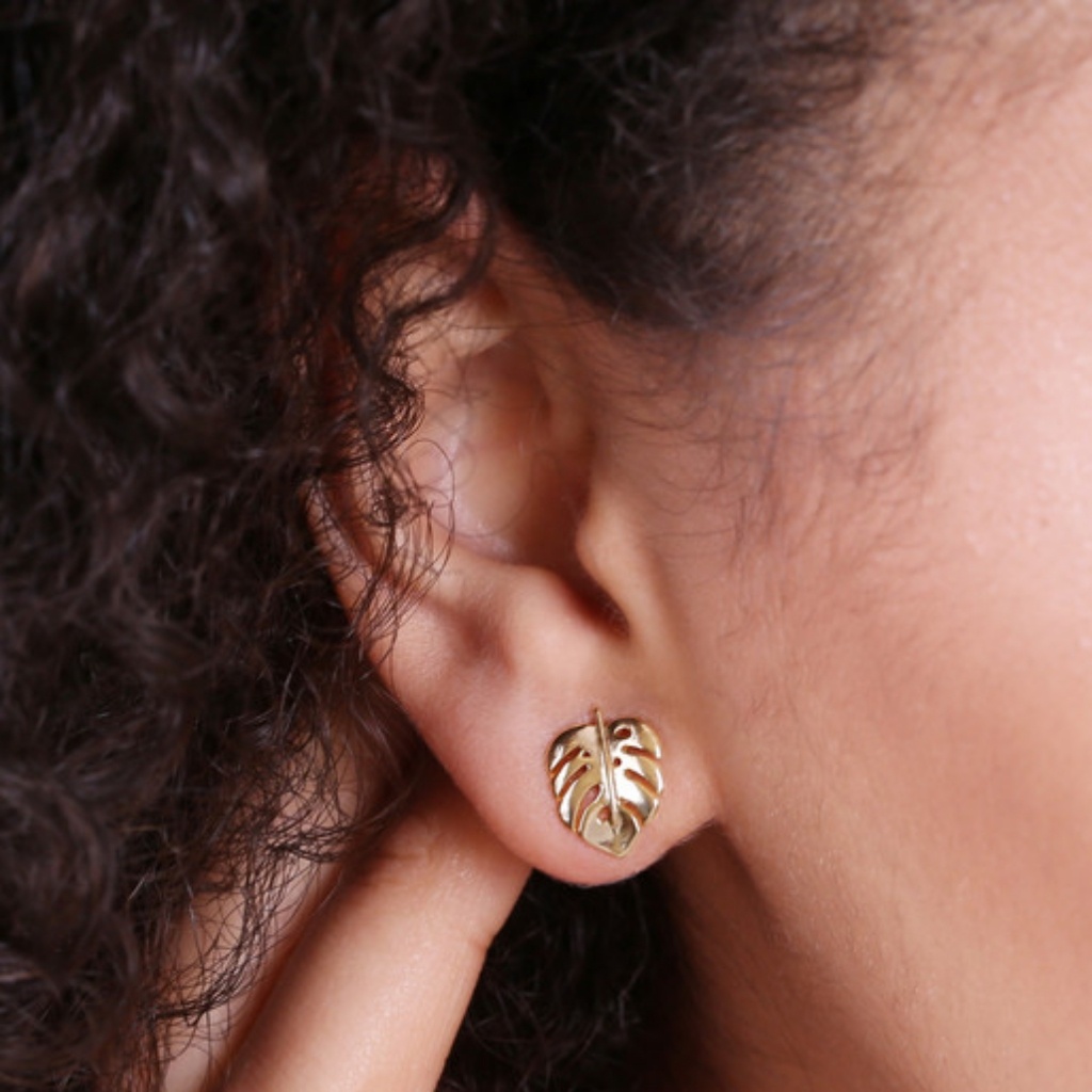 Monstera Studs